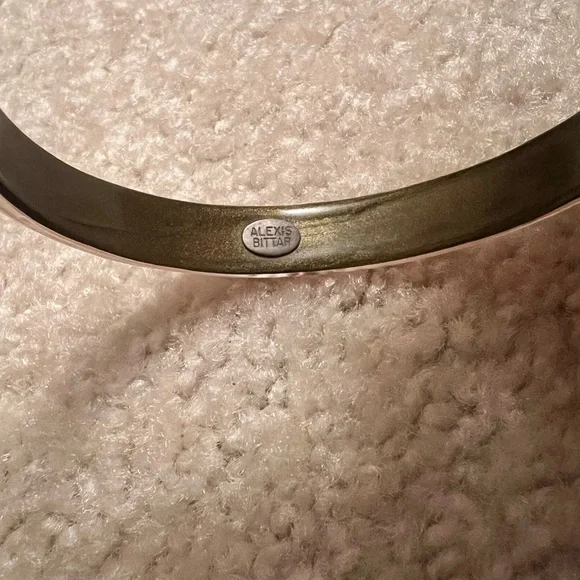 Alexis Bittar Rose and Gold Bangles - Picture 3 of 8